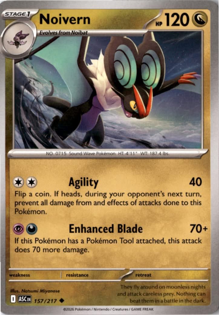 Noivern #157/217 - Ascended Heroes - Pokemon - Uncommon - Near Mint