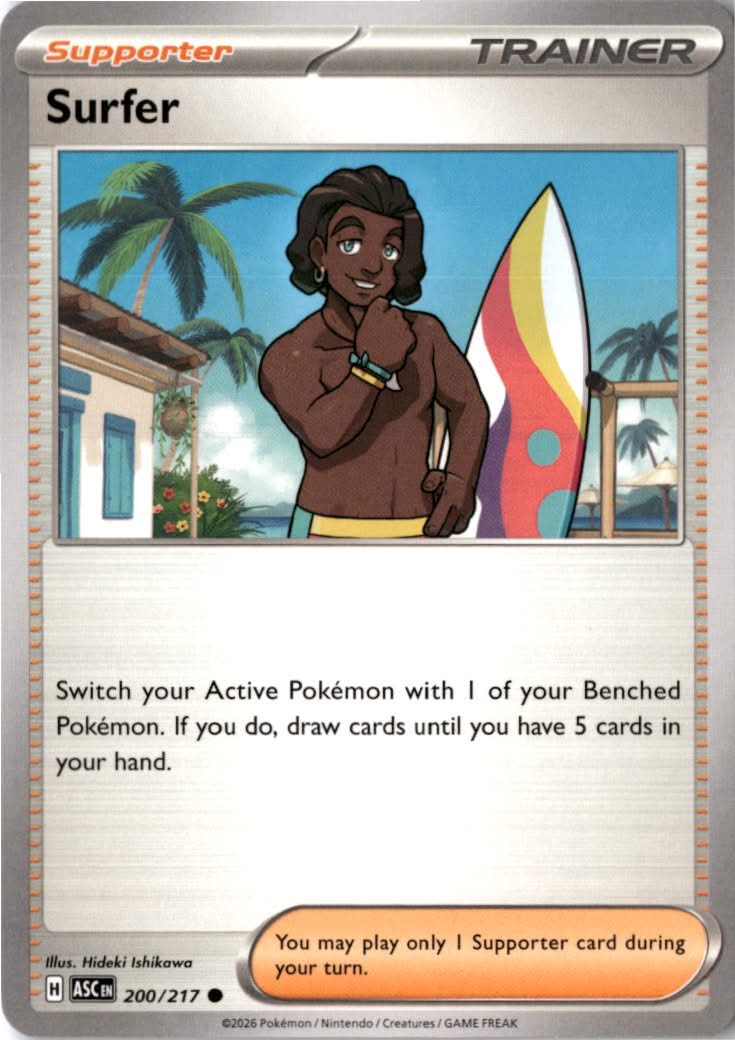 Surfer #200/217 - Ascended Heroes - Pokemon - Common - Near Mint