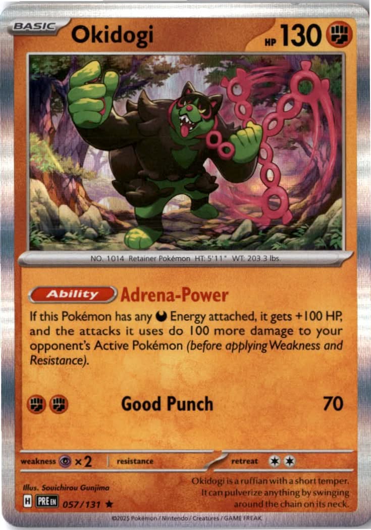 Okidogi #057/131 - Prismatic Evolutions - Pokemon - Rare - Near Mint
