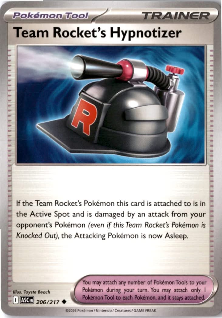 Team Rocket's Hypnotizer #206/217 - Ascended Heroes - Pokemon - Uncommon - Near Mint