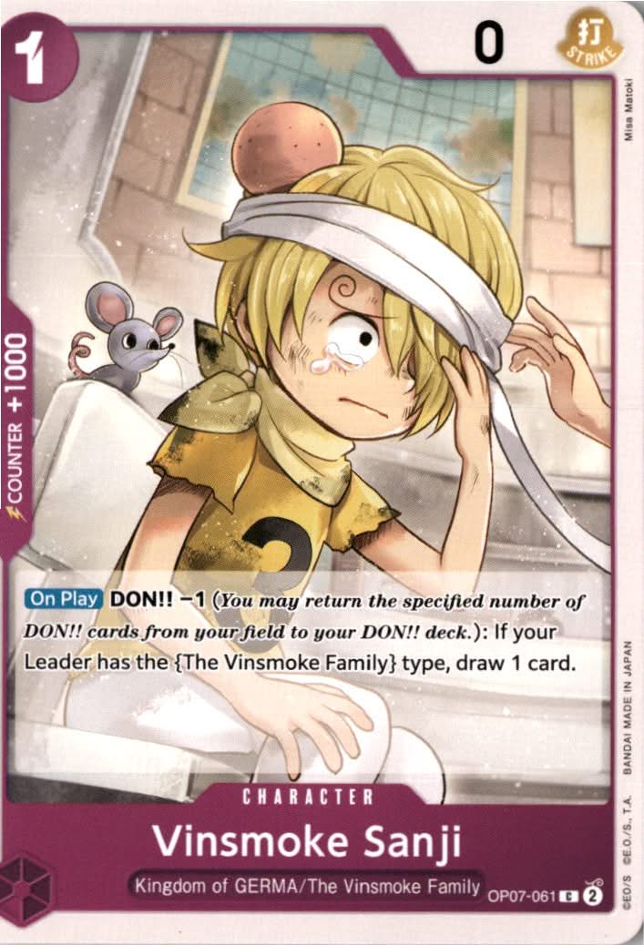 Vinsmoke Sanji #OP07-061 - 500 Years in the Future - One Piece Card Game - Common - Near Mint