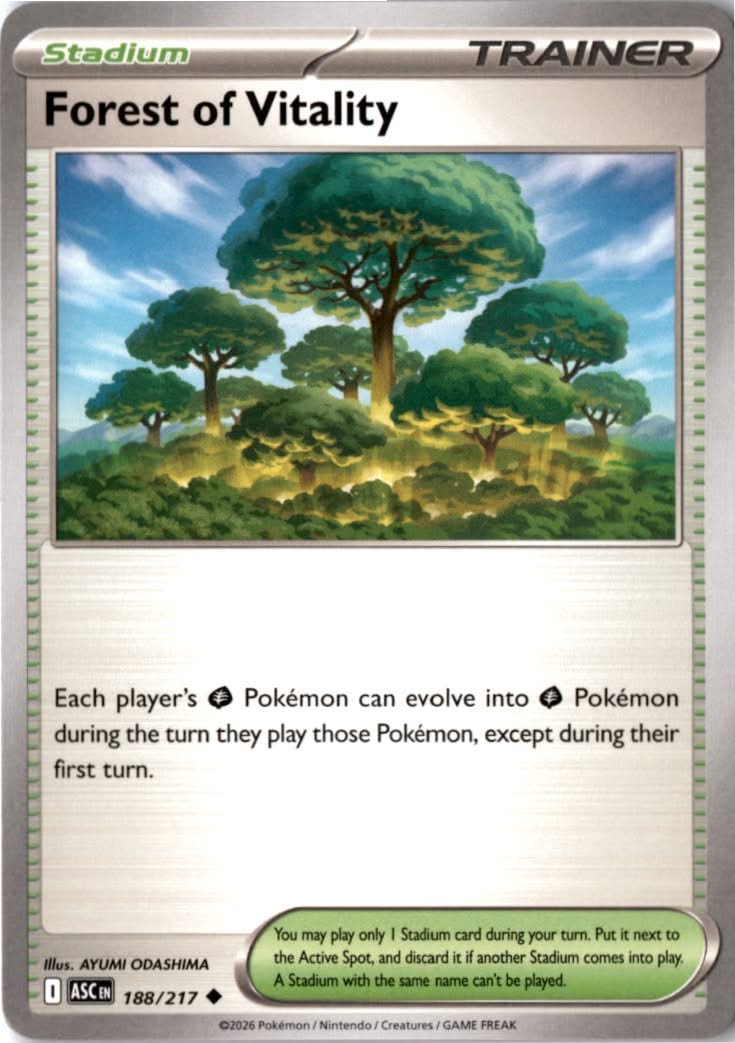 Forest of Vitality #188/217 - Ascended Heroes - Pokemon - Uncommon - Near Mint