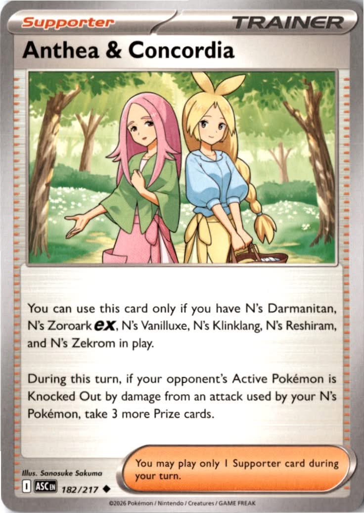 Anthea & Concordia #182/217 - Ascended Heroes - Pokemon - Uncommon - Near Mint