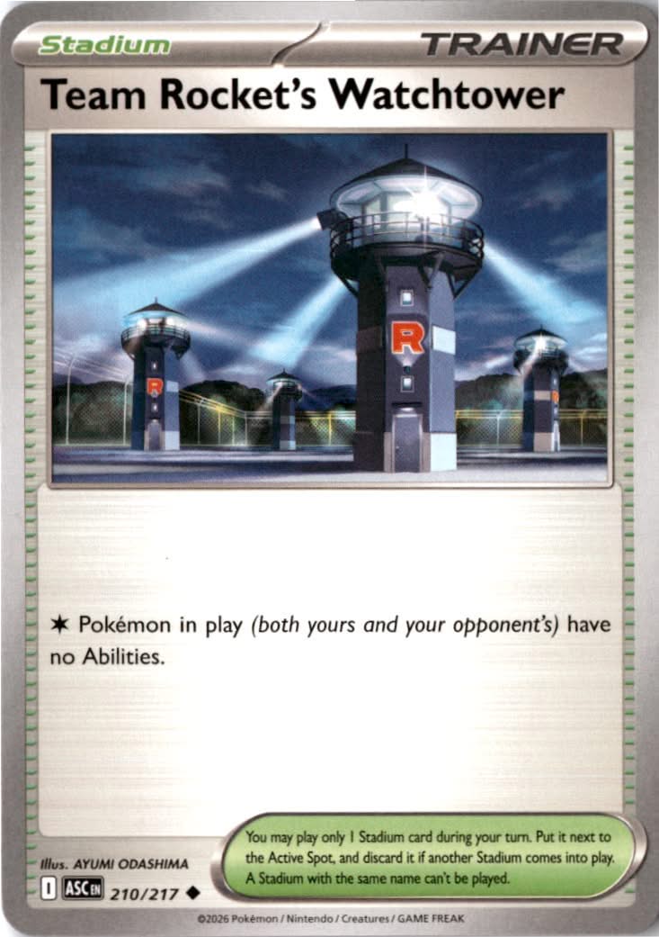 Team Rocket's Watchtower #210/217 - Ascended Heroes - Pokemon - Uncommon - Near Mint