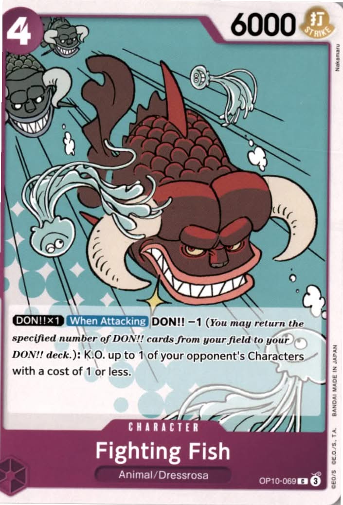 Fighting Fish #OP10-069 - Royal Blood - One Piece Card Game - Common - Near Mint