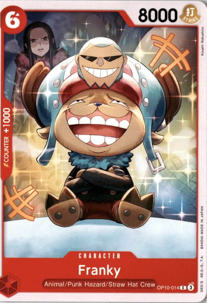 Franky #OP10-014 - Royal Blood - One Piece Card Game - Common - Near Mint