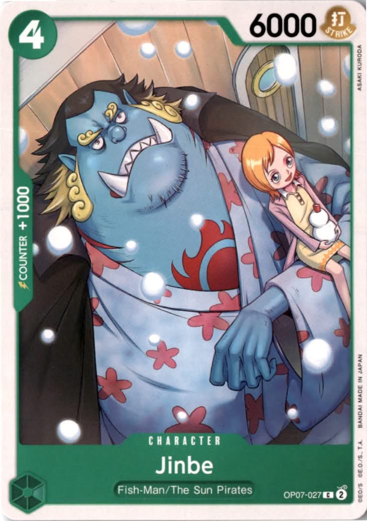 Jinbe #OP07-027 - 500 Years in the Future - One Piece Card Game - Common - Near Mint