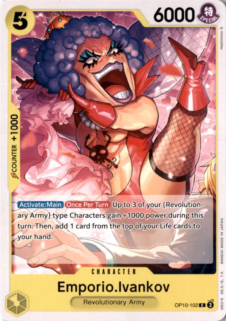 Emporio.Ivankov #OP10-102 - Royal Blood - One Piece Card Game - Common - Near Mint